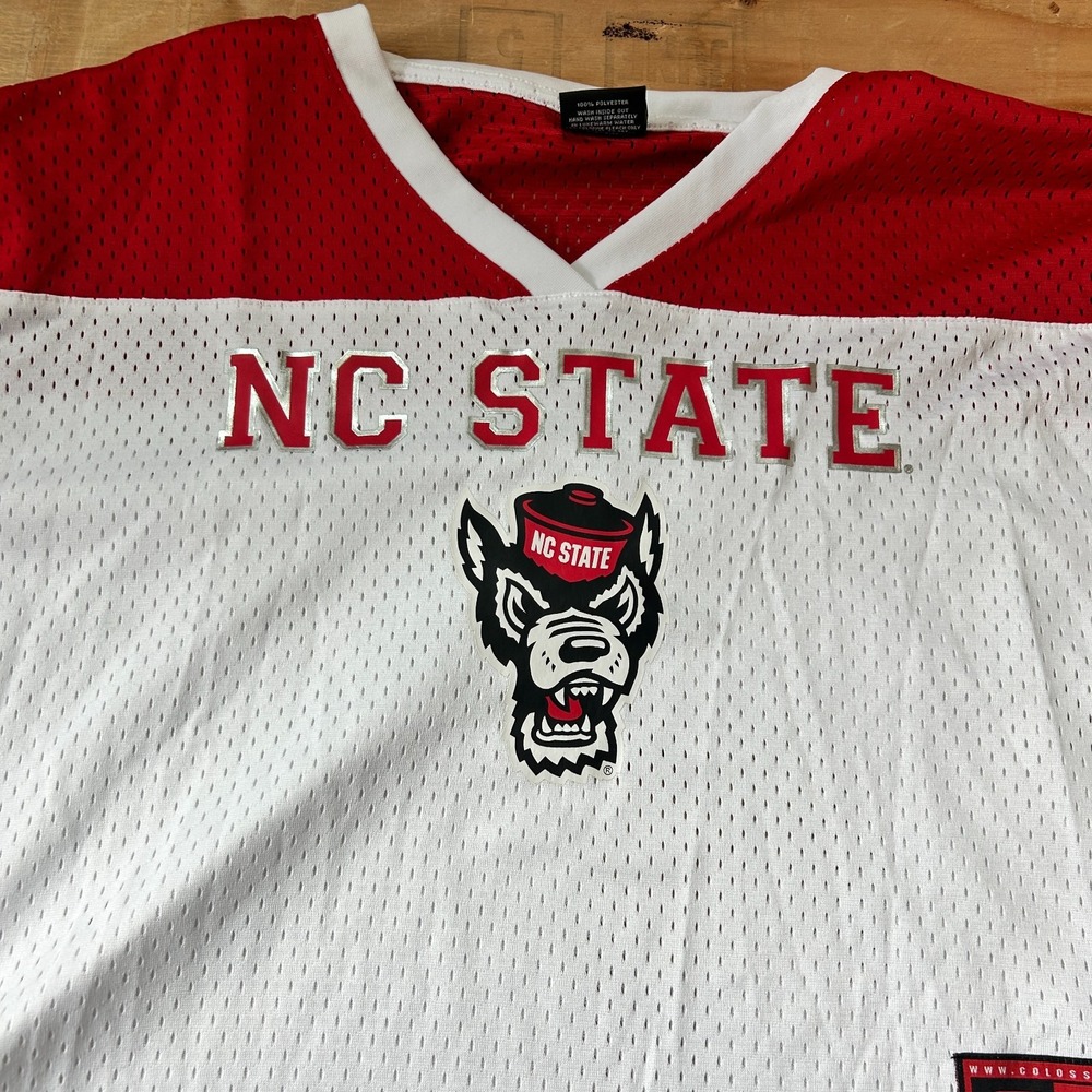 NEW NC State Wolfpack Womens Cropped Crew Jersey Large Colosseum Football Shirt - Picture 3 of 9